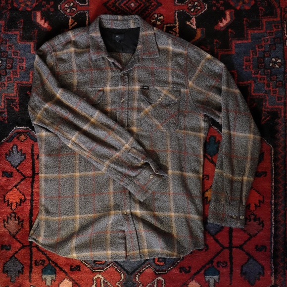 Obey Other - Obey Gray Flannel Shirt Obey Other - Obey Gray Flannel Shirt